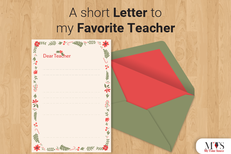A short letter to my favorite teacher